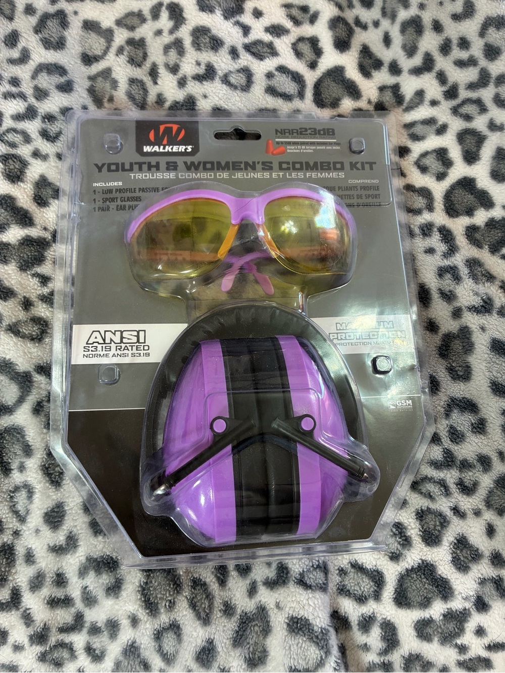 Youth & Women's Combo Shooting Hearing Protector and Safety Glasses